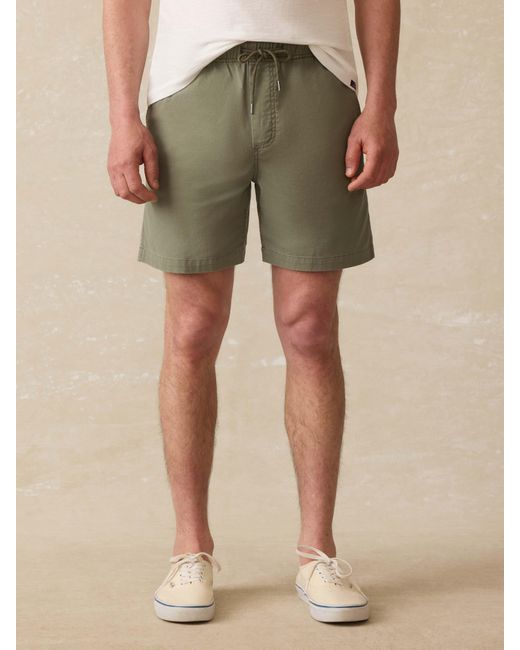 Faherty Brand Green Essential Drawstring Short for men