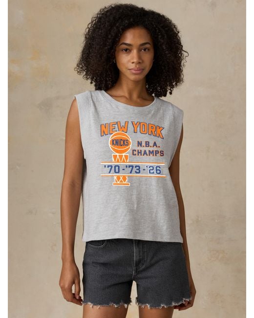 Faherty Brand Multicolor Ny Knicks Sunwashed Organic Muscle Tank