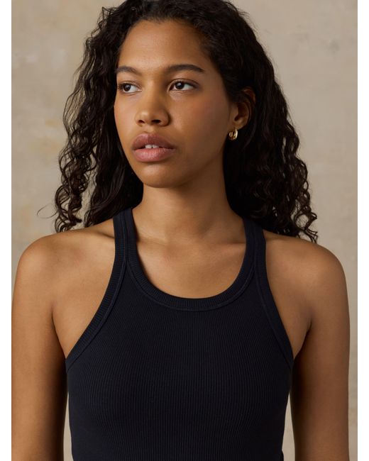 Faherty Brand Blue Surfside Rib Tank