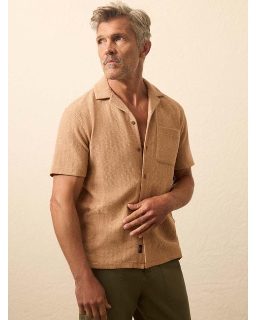 Faherty Brand Natural Short-Sleeve Oasis Shirt for men