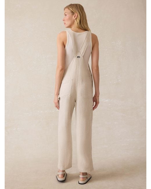Faherty Brand Natural Twill Linen Overall
