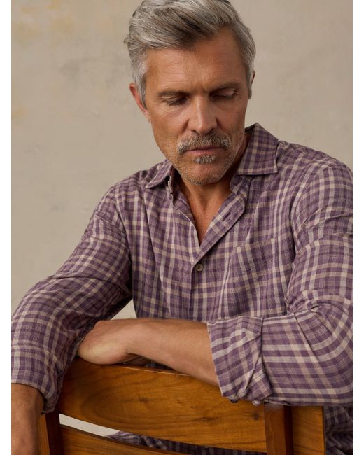Faherty Brand Brown Palmetto Shirt for men