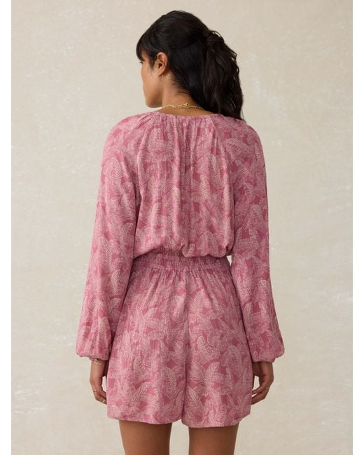 Faherty Brand Pink Kai Romper