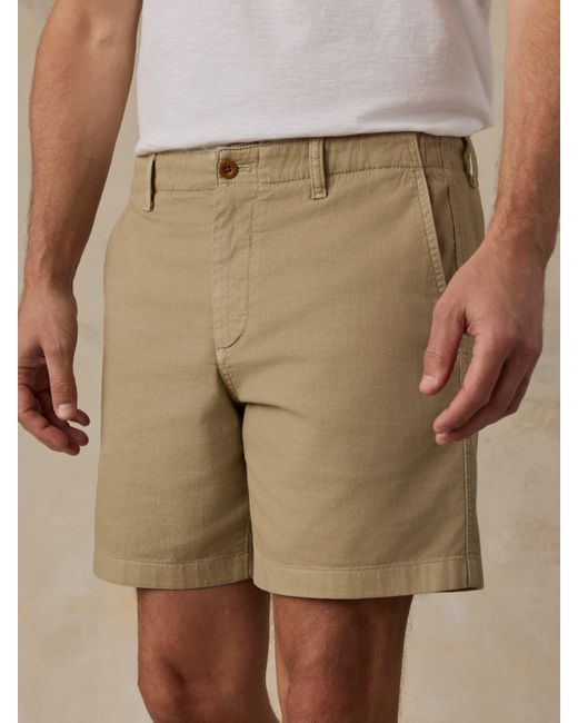 Faherty Brand Brown Reserve Chino Short for men