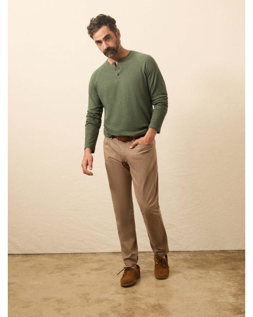 Faherty Brand Brown Movement&Trade; 5-Pocket Pants for men