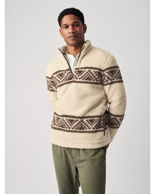 Faherty Synthetic B.yellowtail X Sherpa Pullover in Natural for Men Lyst