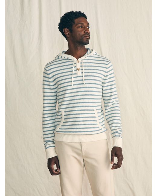 Faherty Brand Natural Cove Sweater Hoodie for men