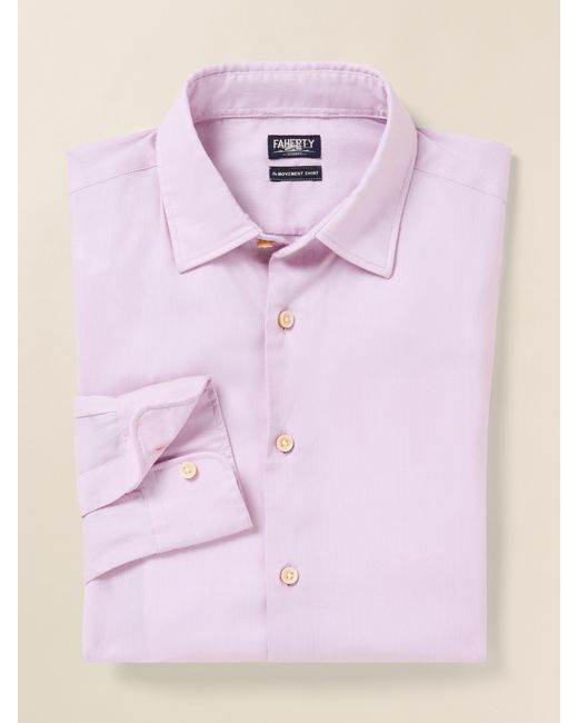 Faherty Brand Pink Movement&Trade; Monterey Shirt for men