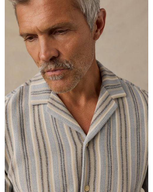 Faherty Brand Natural Short-Sleeve Oasis Camp Shirt for men