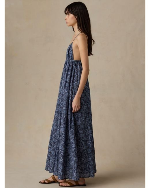 Faherty Brand Blue Voile Sadie Dress