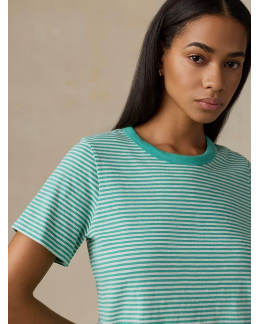Faherty Brand Green Sunwashed Regenerative T-Shirt