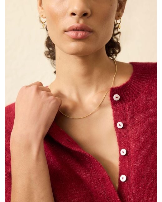 Faherty Brand Red Apres Alpaca Cardigan