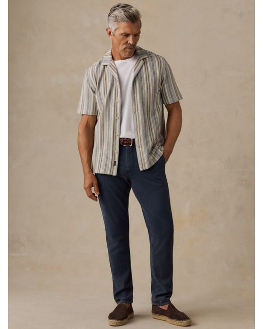 Faherty Brand Natural Short-Sleeve Oasis Camp Shirt for men