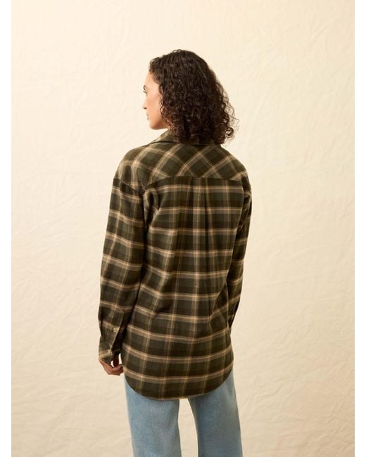 Faherty Brand Natural Nazare Flannel Overshirt
