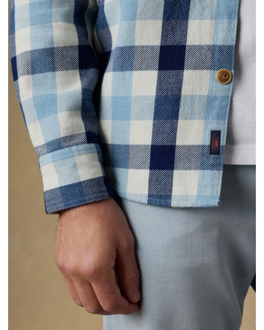Faherty Brand Blue Overshirt for men