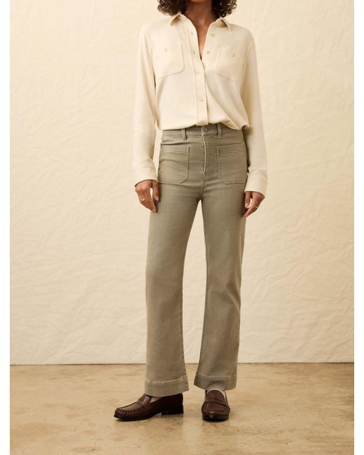 Faherty Brand Natural Stretch Terry Patch Pocket Ankle Pants