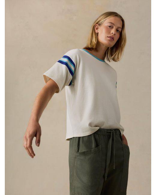 Faherty Brand Natural Sport Jersey Throwback T-Shirt