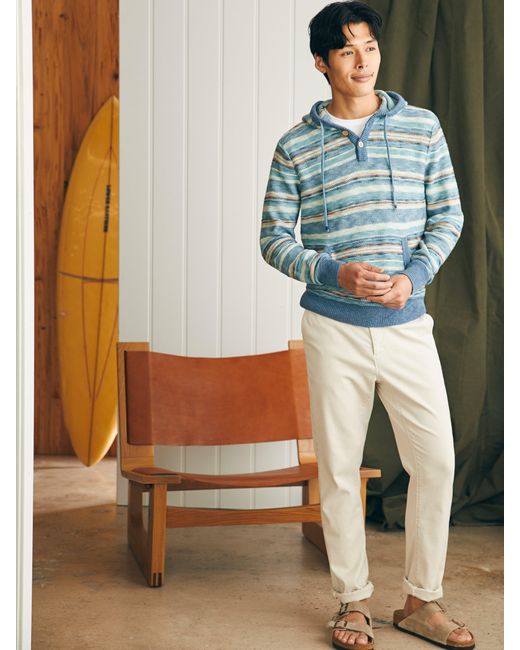 Faherty Brand Multicolor Cove Sweater Hoodie for men