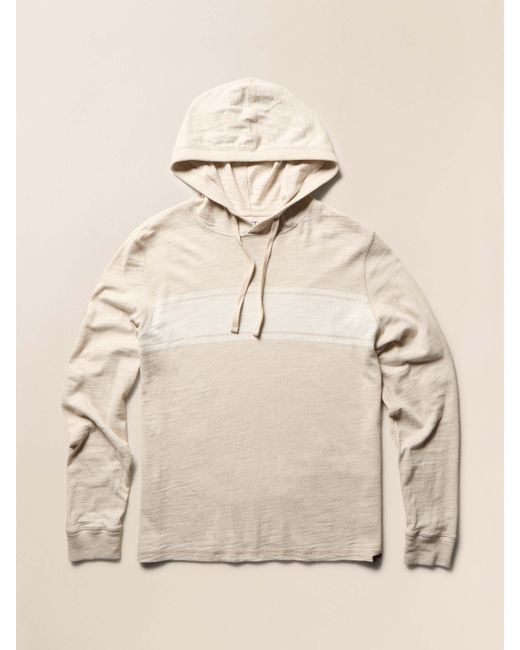 Faherty Brand Natural Sunwashed Organic Hoodie for men