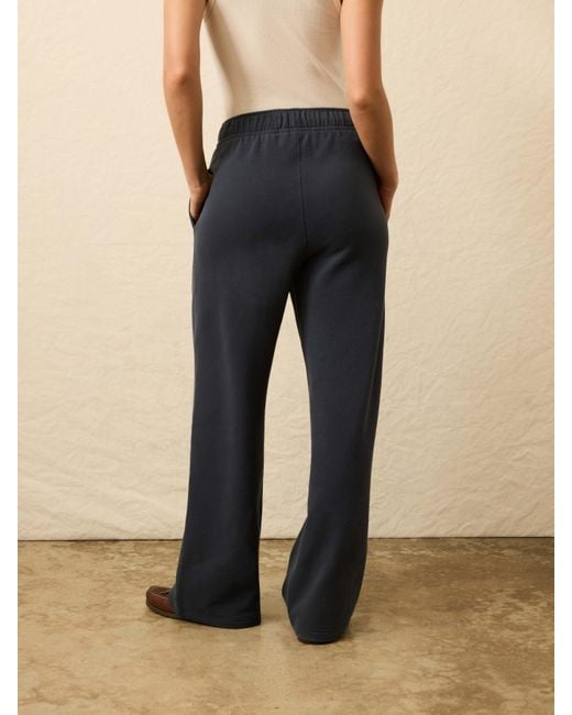 Faherty Brand Natural High Standard Fleece Wide Leg Sweatpant