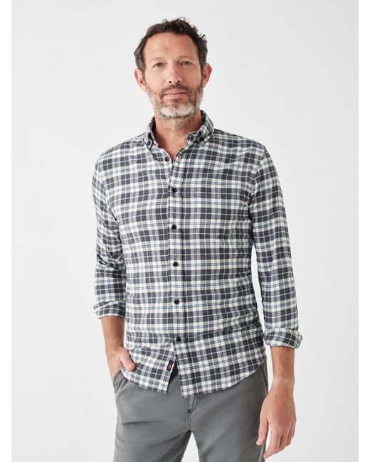 Faherty Flannel Movement Featherweight Twill Shirt for Men | Lyst