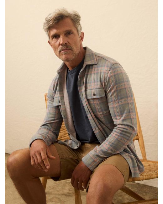 Faherty Brand Brown Legend&Trade; Sweater Shirt for men