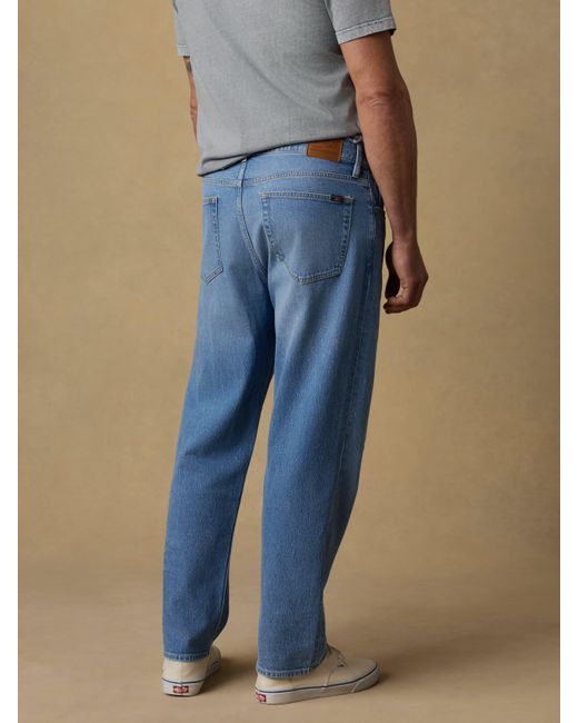 Faherty Brand Blue Original Cotton Denim Pants for men