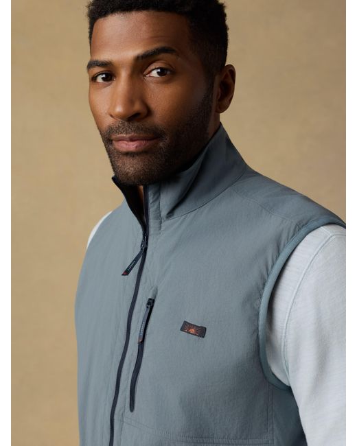 Faherty Brand Black Shorelite Zephyr Vest for men