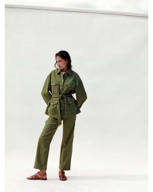 Faherty Brand Green Soft Stretch Safari Jacket