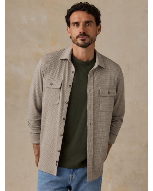 Faherty Brand Brown Legend&Trade; Sweater Shirt for men