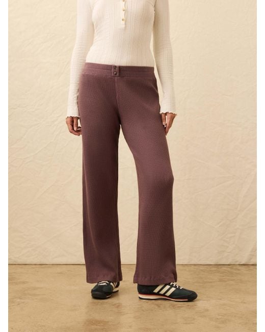 Faherty Brand Natural Apres Waffle Pants