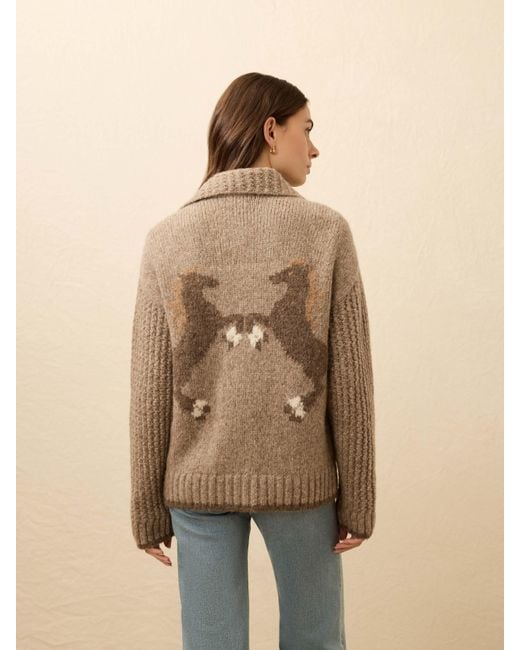 Faherty Brand Natural Alpaca Lost Trails Cardigan