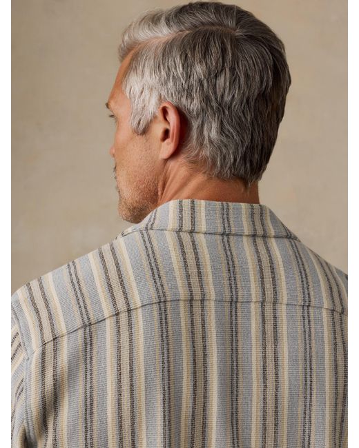 Faherty Brand Natural Short-Sleeve Oasis Camp Shirt for men