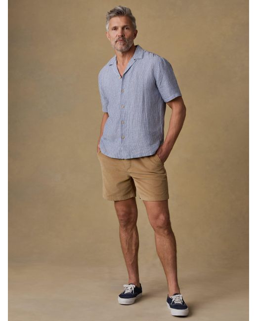 Faherty Brand Natural Essential Corduroy Short for men