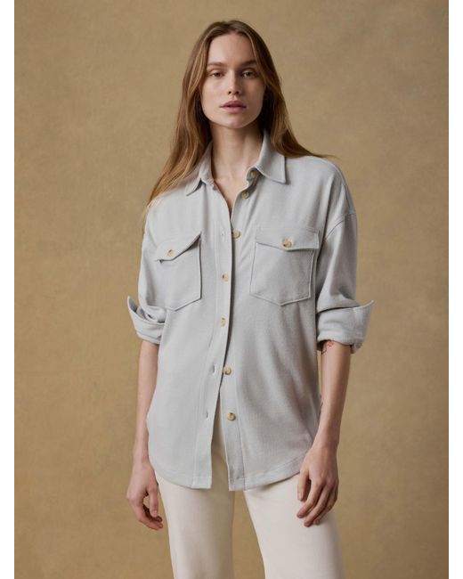 Faherty Brand Brown Legend&Trade; Sweater Overshirt