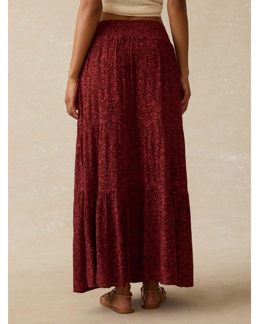 Faherty Brand Red Woodstock Skirt