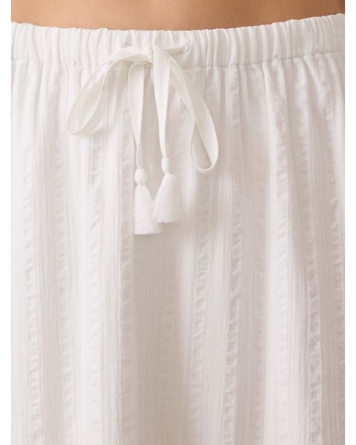 Faherty Brand Natural Dune Cotton Gauze Rees Skirt
