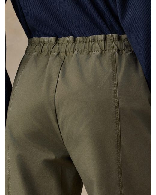 Faherty Brand Blue Cotton Twill Drawstring Pants