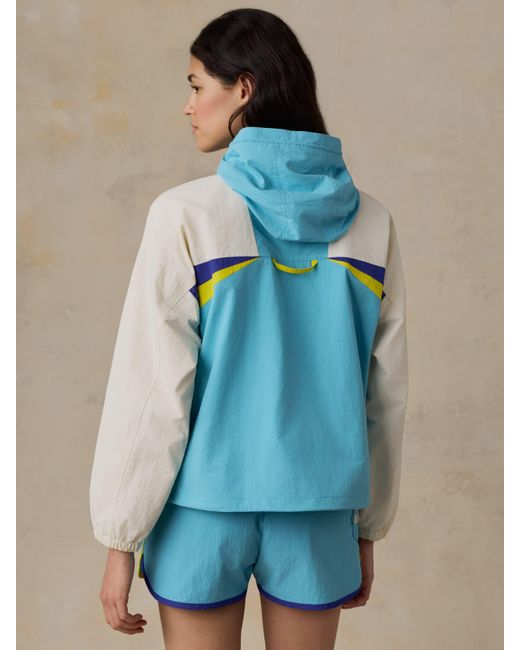 Faherty Brand Blue Shorelite Active Windbreaker Jacket