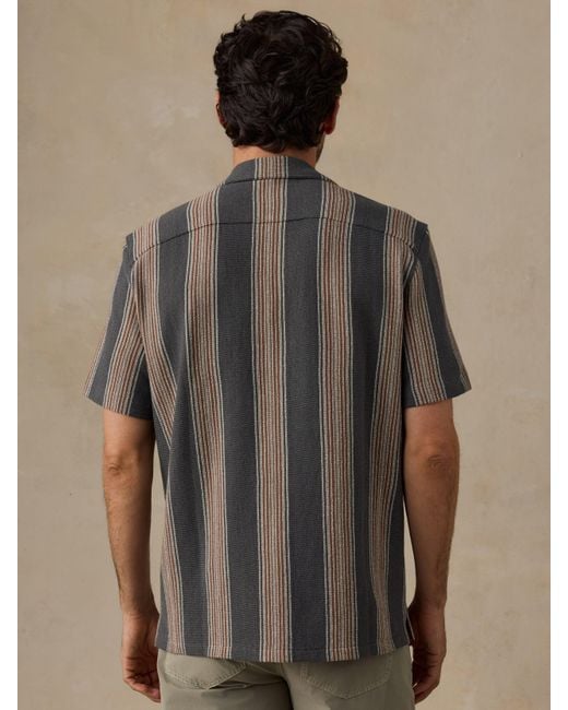 Faherty Brand Brown Short-Sleeve Oasis Camp Shirt for men