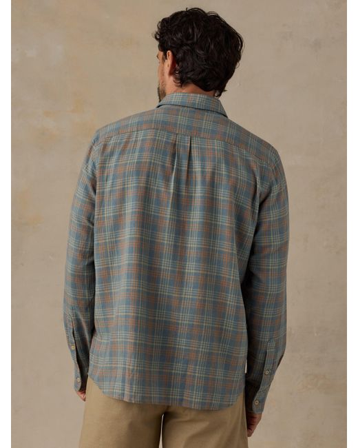 Faherty Brand Gray Palmetto Shirt for men