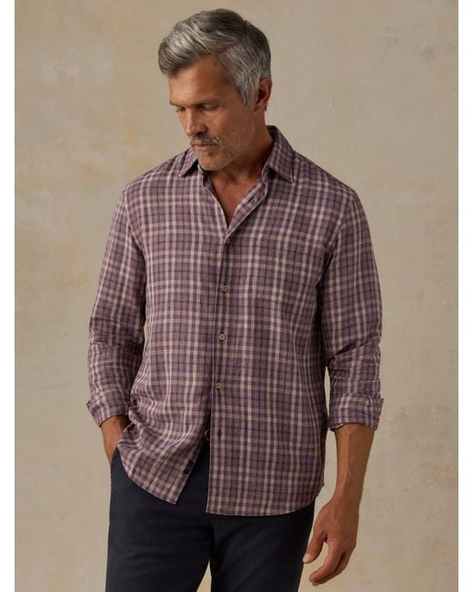 Faherty Brand Brown Palmetto Shirt for men