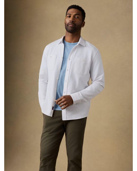 Faherty Brand Natural Field Knit Shirt for men