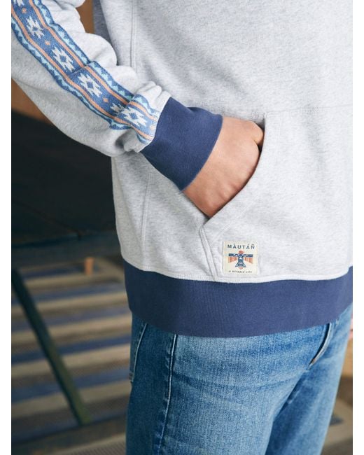 Faherty Brand Gray Steven Paul Judd Good Medicine Surf Hoodie for men