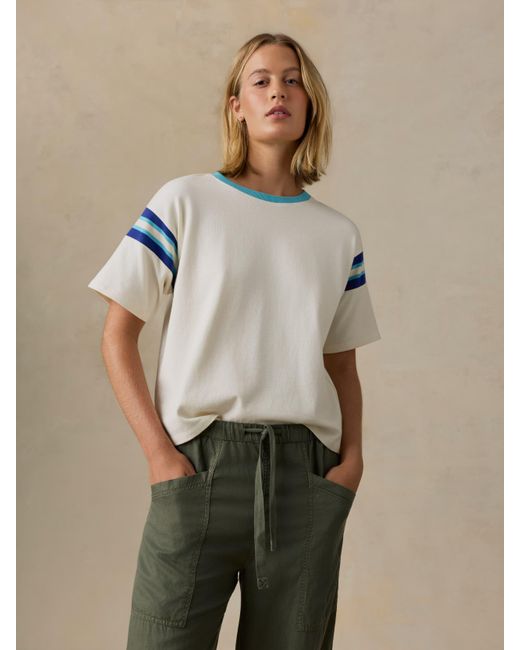 Faherty Brand Natural Sport Jersey Throwback T-Shirt