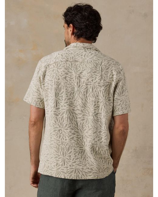 Faherty Brand Green Short-Sleeve Oasis Camp Shirt for men