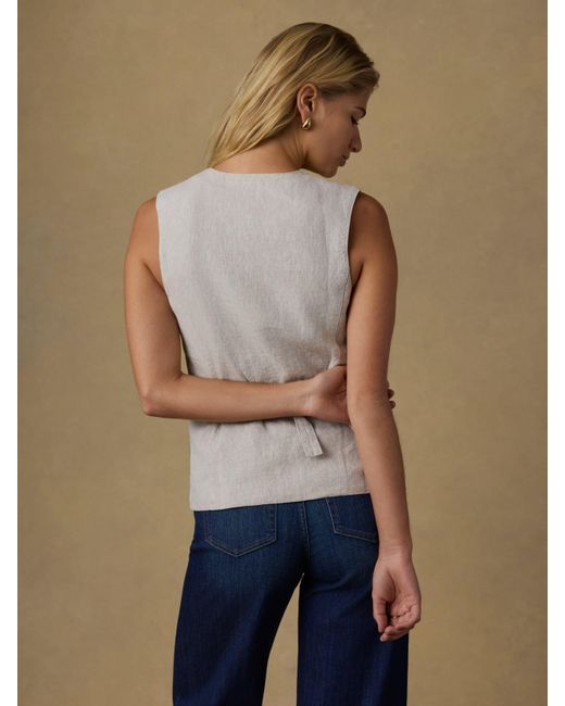 Faherty Brand Natural Sun Strider Linen Vest
