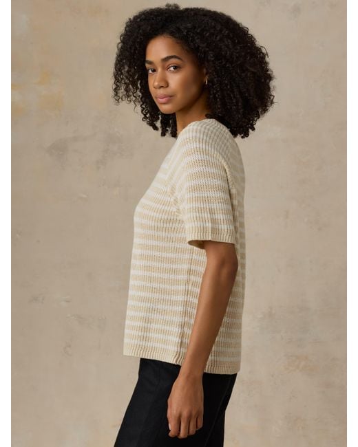 Faherty Brand Natural Miramar Linen T-Shirt
