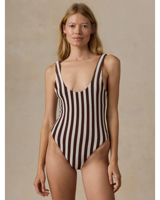 Faherty Brand Green Wavebreak One Piece