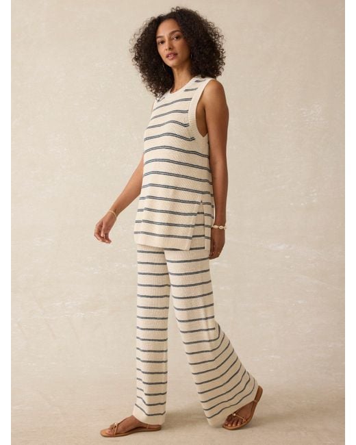 Faherty Brand Natural Miramar Linen Sweater Pants